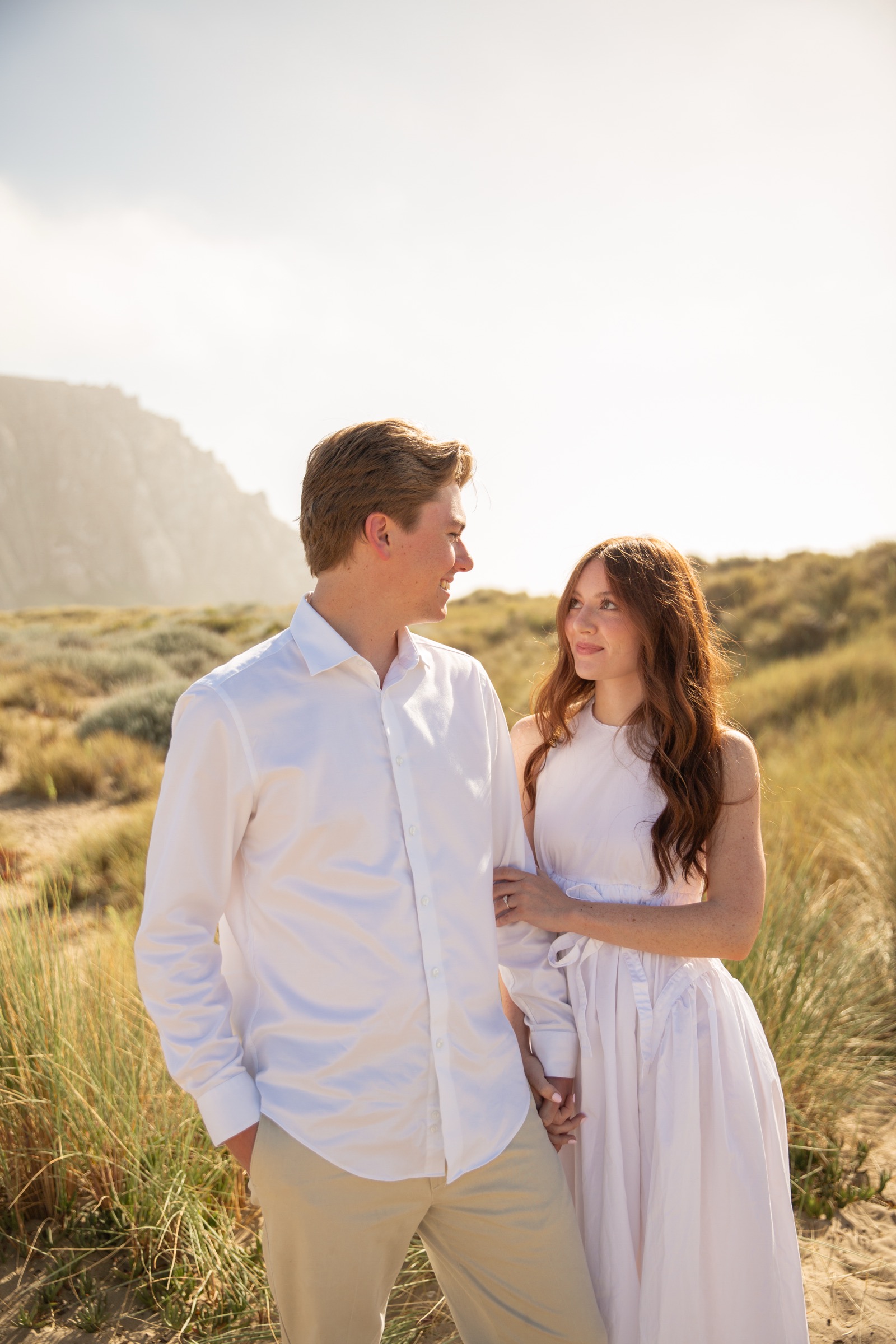 Cole and Bridget — Coastal engagement portrait