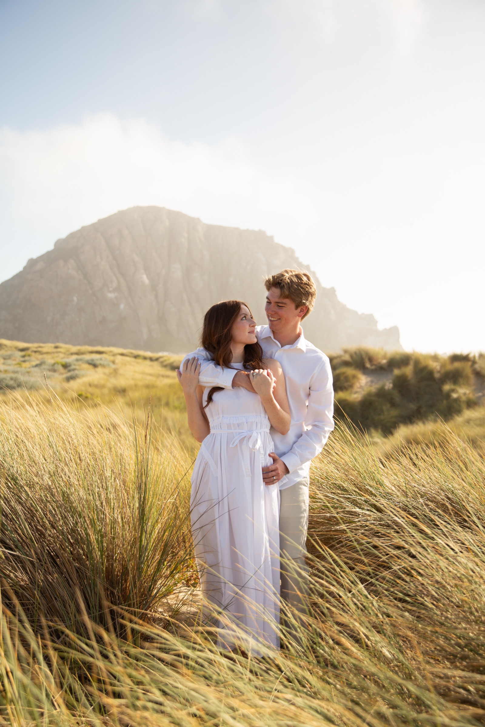 Cole and Bridget — Coastal engagement portrait