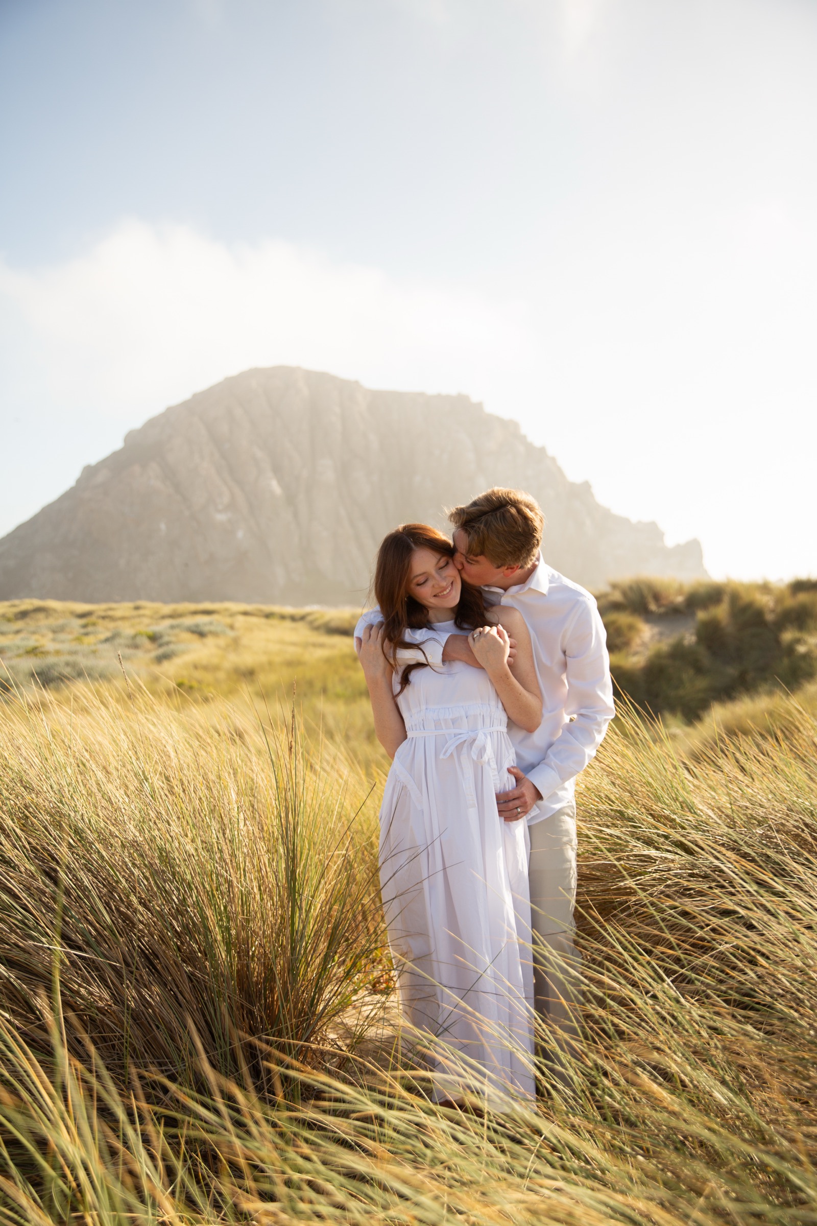Cole and Bridget — Coastal engagement portrait