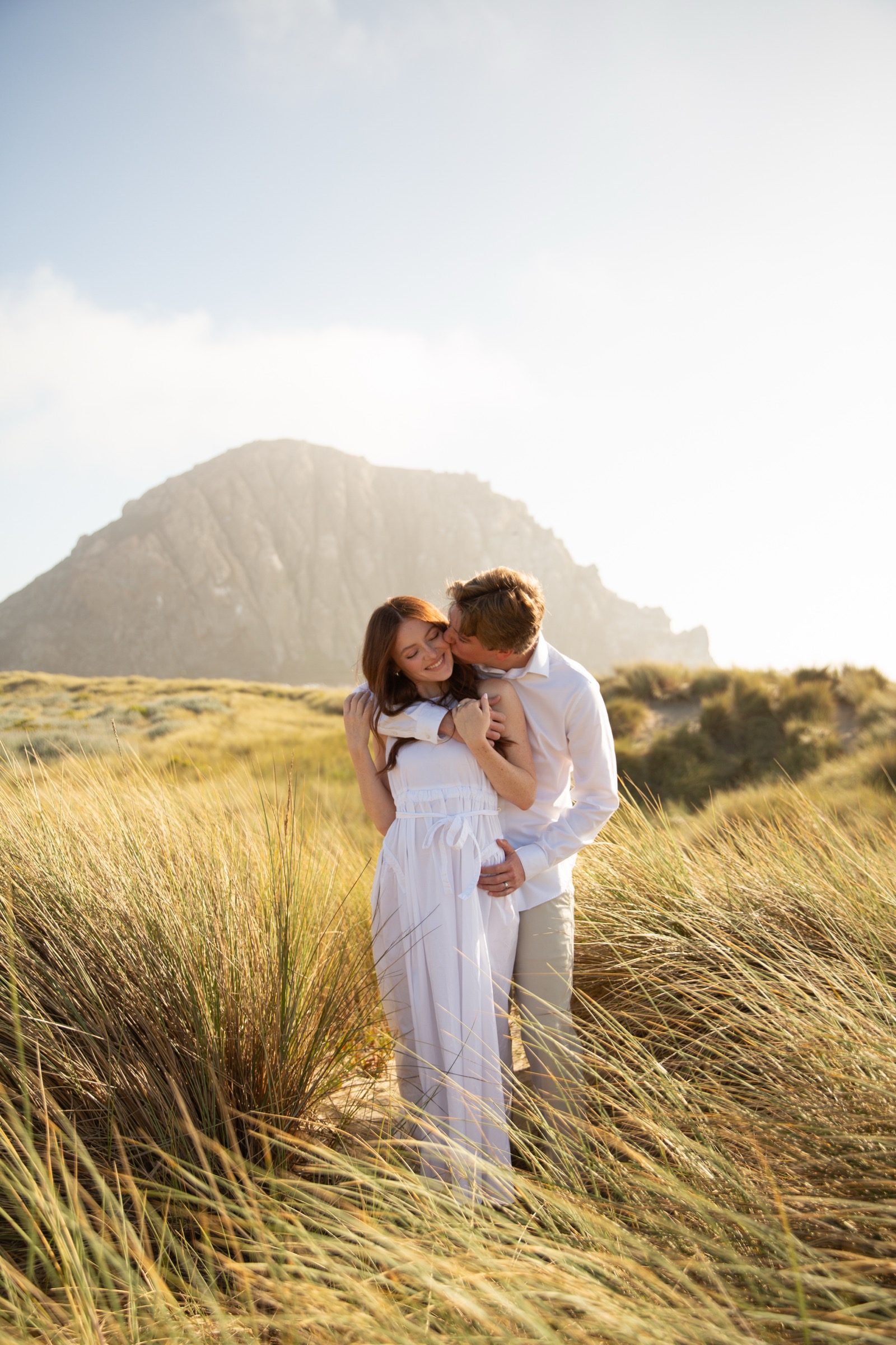 Cole and Bridget — Coastal engagement portrait
