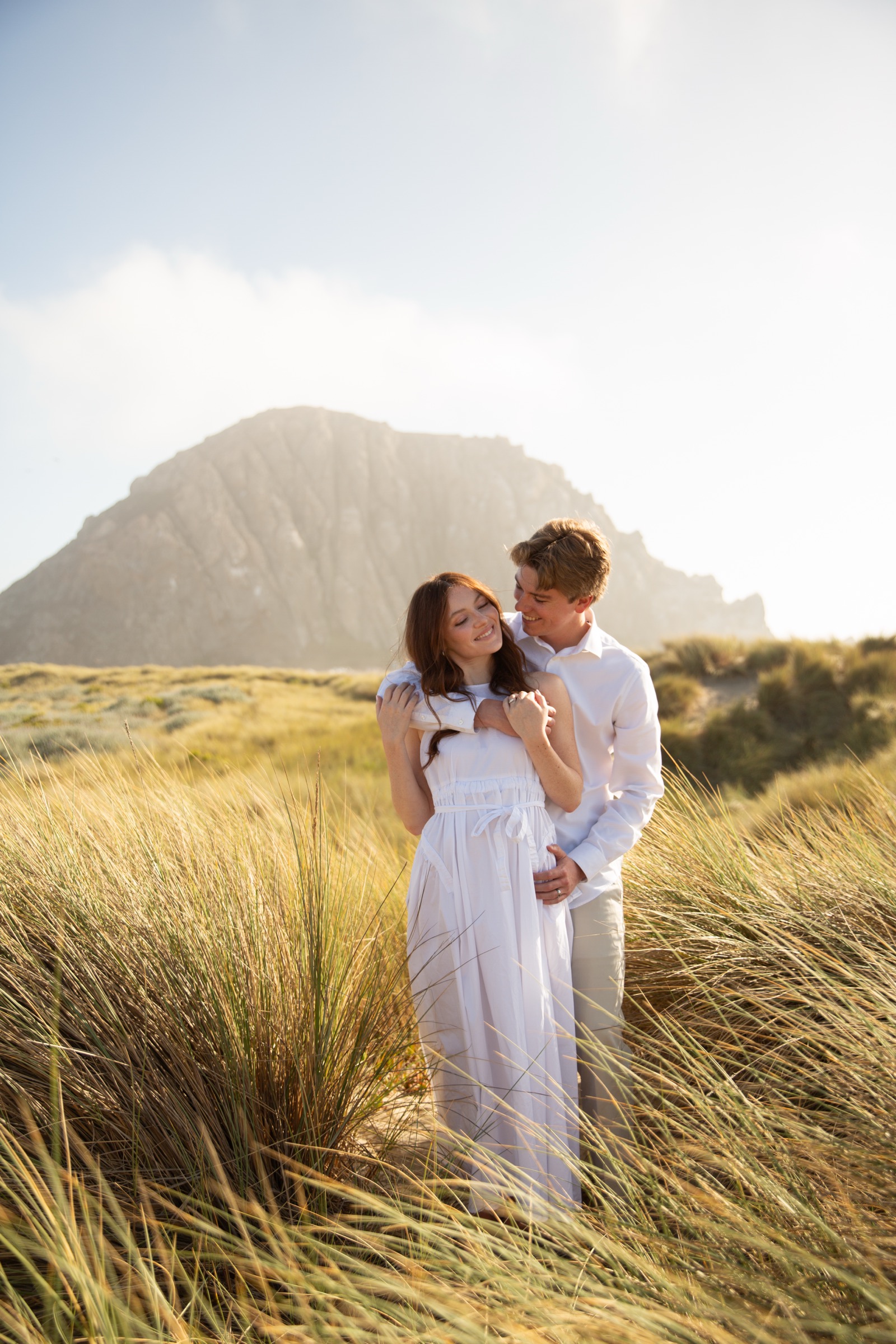 Cole and Bridget — Coastal engagement portrait