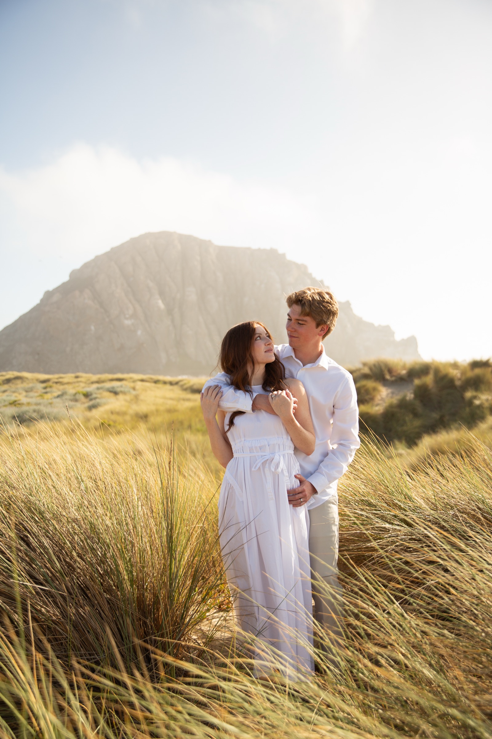 Cole and Bridget — Coastal engagement portrait