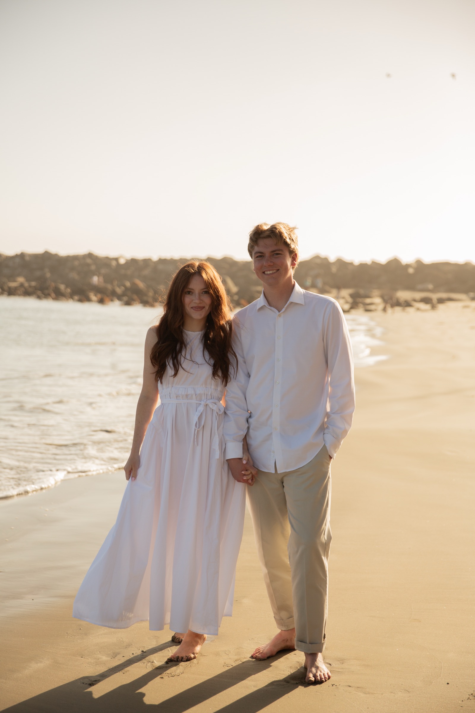 Cole and Bridget — Beach portrait