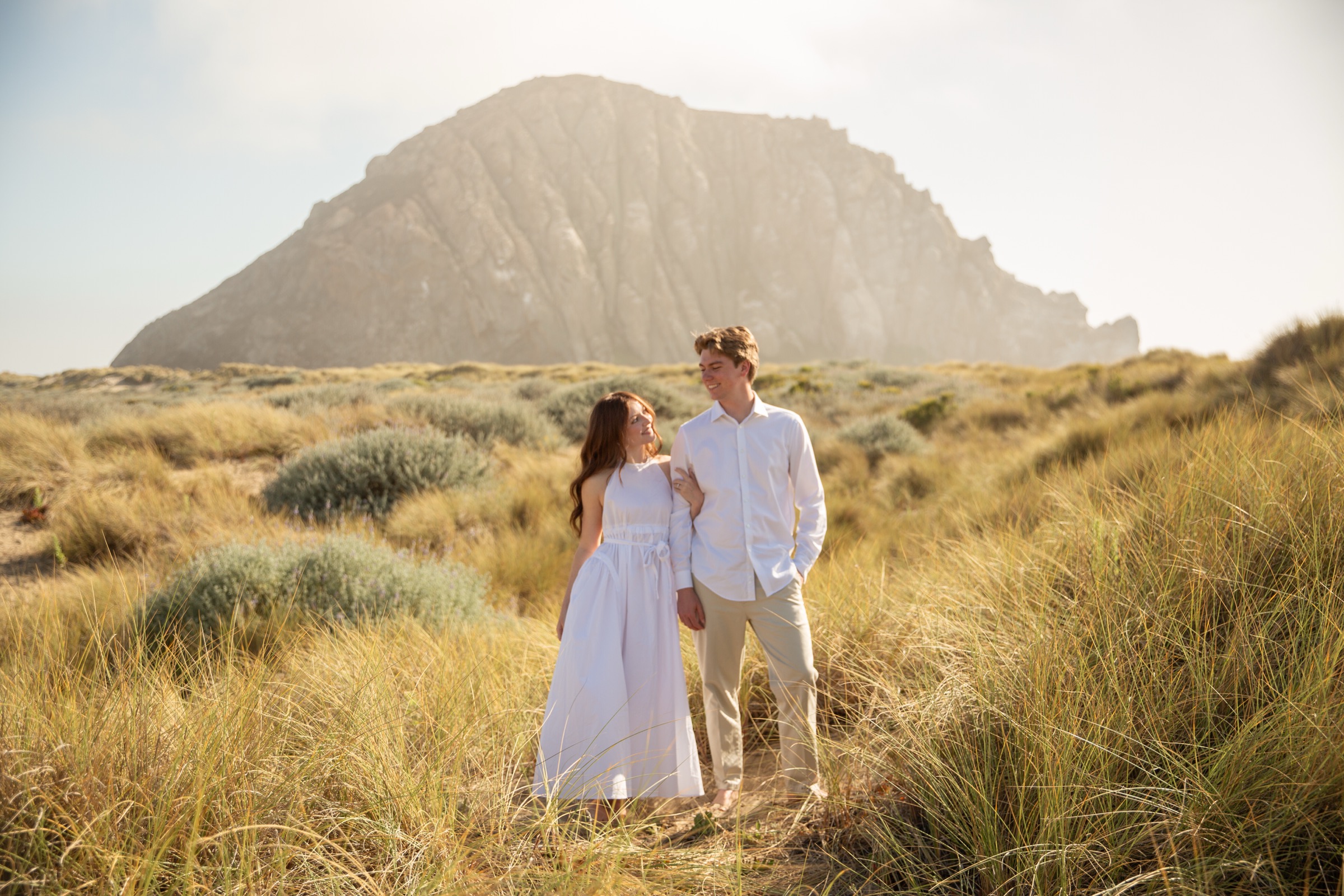 Cole and Bridget — Coastal engagement portrait