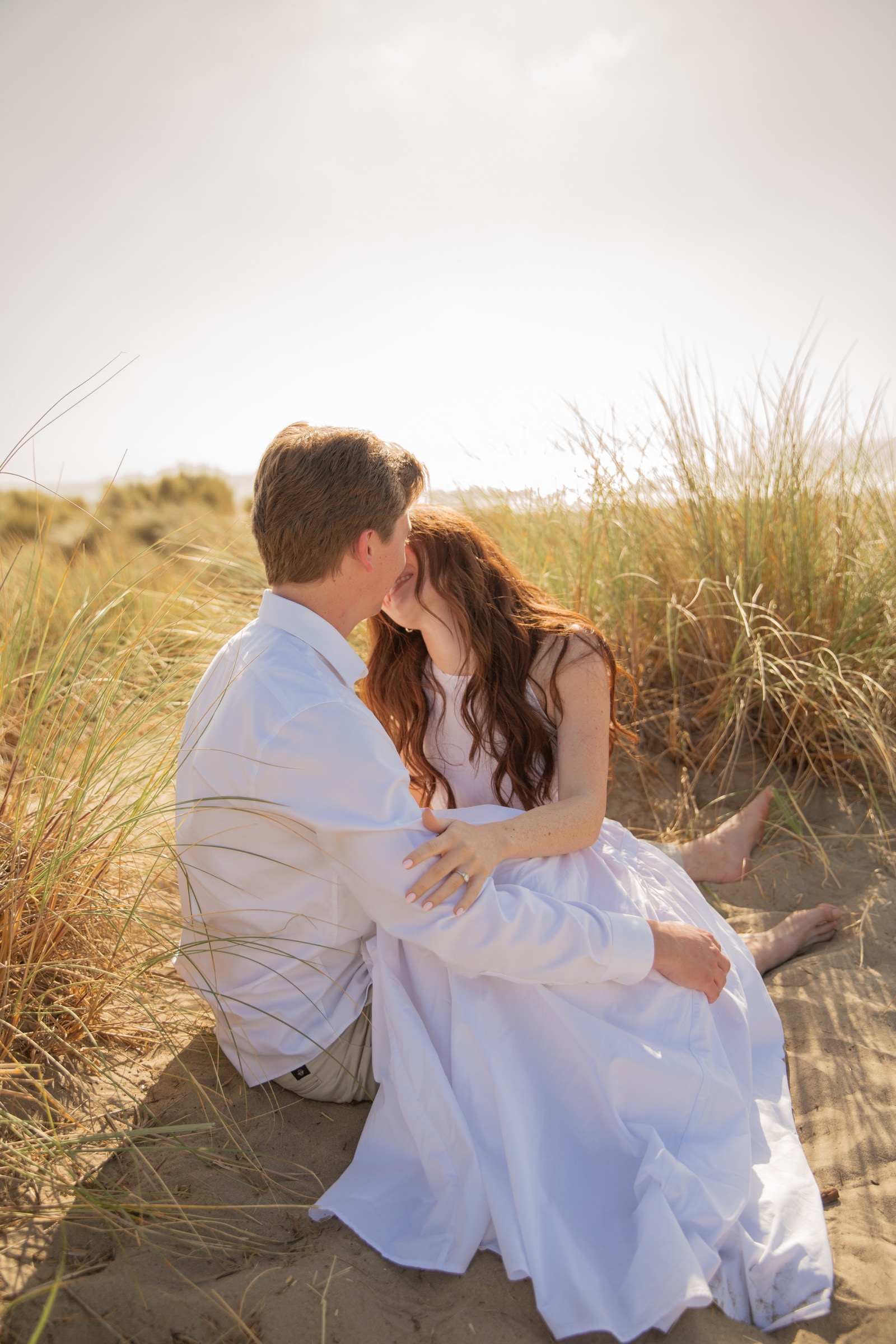 Cole and Bridget — Coastal engagement portrait