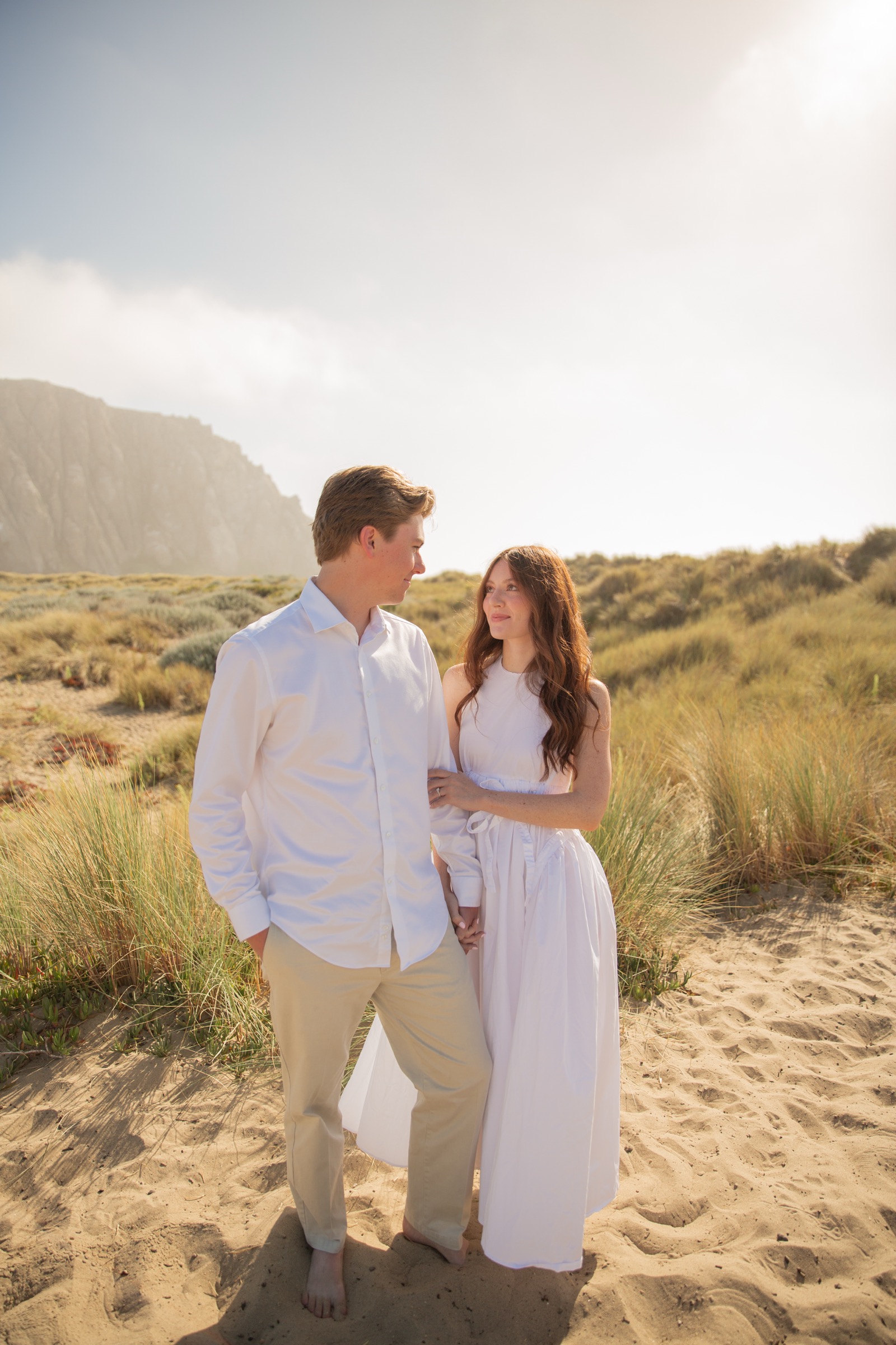 Cole and Bridget — Coastal engagement portrait