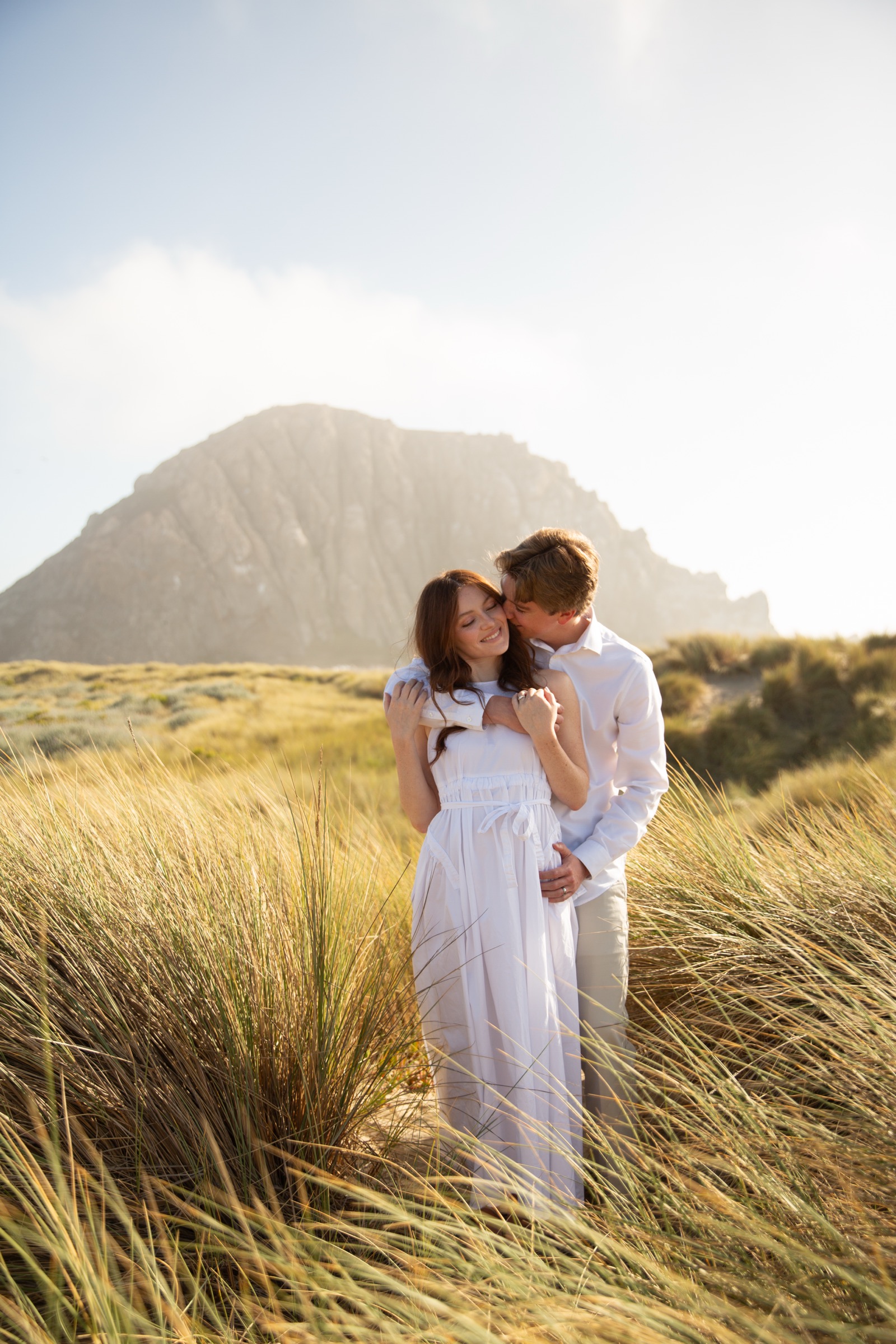 Cole and Bridget — Coastal engagement portrait