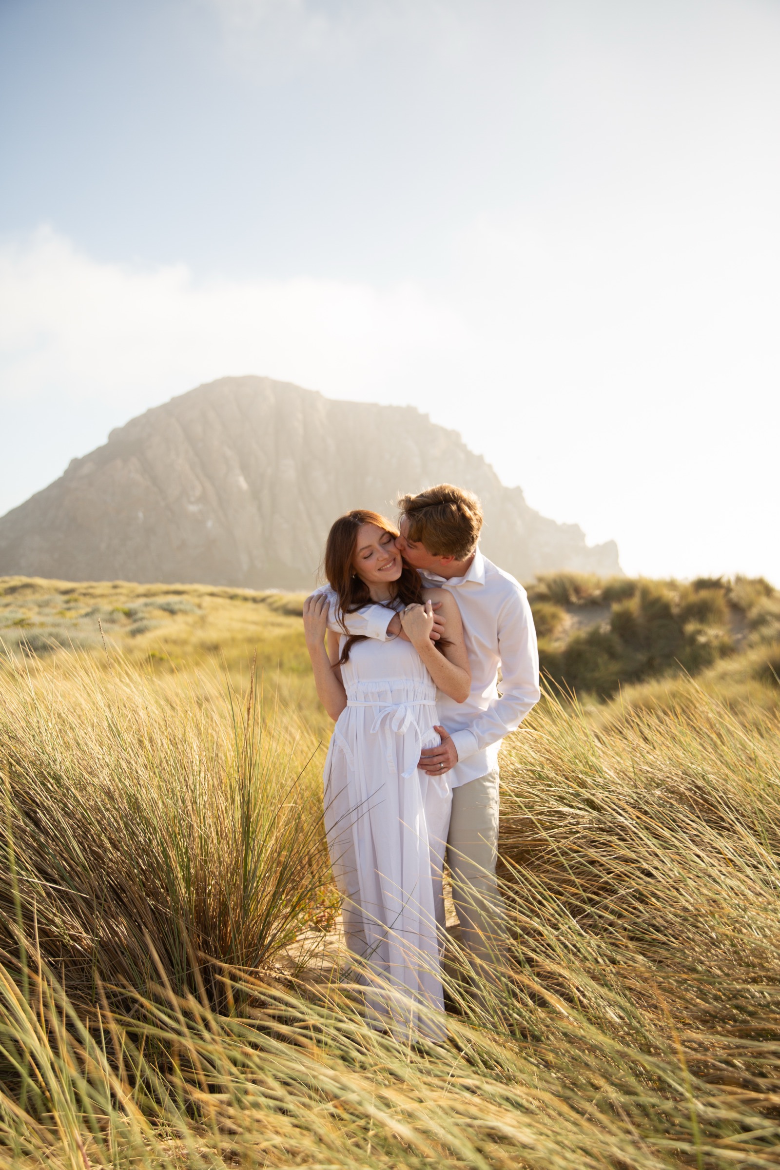 Cole and Bridget — Coastal engagement portrait