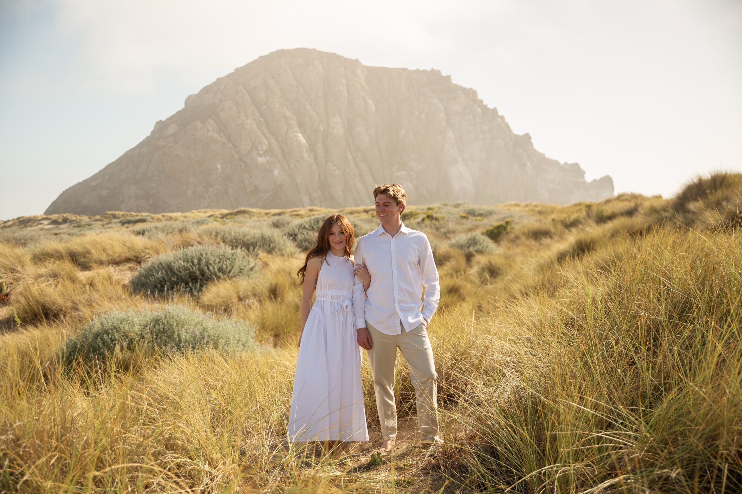 Cole and Bridget — Beach engagement moment